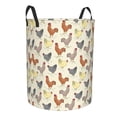 thumbnail image 2 of Balery Funny Chicken Round Laundry Basket with Handles Waterproof Freestanding Laundry Hamper for Clothes Toys in the Dorm and Family-Small, 2 of 8