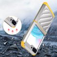 thumbnail image 3 of Allytechgroup Rugged Galaxy Z Flip 5 Case, Military Grade Shockproof Phone Case for Samsung Galaxy Z Flip5, Bumper Anti-Slip Cover for Women Men, Silver, 3 of 6