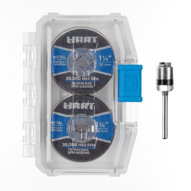 Dremel EZ Lock Starter Kit – 5 Cut-Off Wheels + Mandrel – 1.5" Fiberglass Reinforced, Fits Rotary Tools