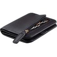 thumbnail image 1 of Cartera pequeña y compacta de lujo con bolsillo de piel auténtica para mujer, minimonedero con ventana de identificación JM, 1 of 5