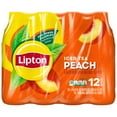 thumbnail image 2 of Lipton Peach Iced Tea, Bottled Tea Drink, 16.9 oz, 12 Pack, 2 of 5