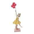 thumbnail image 3 of Niña sosteniendo estatua de globo de resina artesanía de regalo de cumpleaños de cumpleaños escultura de adorno para la oficina del gabinete de Múltiple, 3 of 8