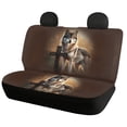 thumbnail image 2 of Pzuqiu Wolf Car Seat Cover Breathable Interior Decor Front and Back Seat Cushion, Softy Lightweight Compatible with Truck Trucks most Cars, 2 of 10