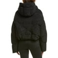 thumbnail image 2 of KHRISJOY womens  Khris Rhinestone Crop Puffer Down Jacket, 1, Black, 2 of 4