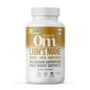 Om Mushrooms - Mushroom Superfood - Lion's Mane Mushroom 90ct Capsules