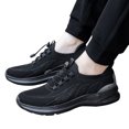 thumbnail image 3 of NOKIO Men's Running Sneakers Lightweight Tennis Athlet𝗂c Shoes Comfortable Knit Sport Shoes Breathable 𝖫a𝖼e Up Walking Shoes Soft Cushioning Trainers Shoes for Back to College, Summer and Autumn, 3 of 9