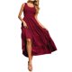 thumbnail image 1 of Vestido mini informal de playa sin mangas y con escote en V para mujer - Tejido elástico y ligero, para múltiples ocasiones, 1 of 6