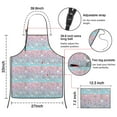 thumbnail image 3 of Cartoon Unicorn Rainbow Cloud Balloon Apron-Garden Aprons for Women with Pockets-Cotton Linen Waterproof Kitchen Cooking Gardening Aprons Adjustable for Kitchen,Cooking,BBQ and Salon 33x27 Inch, 3 of 7