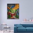 thumbnail image 3 of Cuadros Decorativos Green Dragon 5D DIY Diamond Painting Kits Resina Full Round Home Wall Art Tmvgtek embutido en tela, 3 of 9