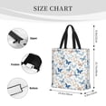thumbnail image 3 of Rateoe Butterfly Print Lightweight Tote Bag for Women, Water-Resistant Shoulder Bag with Zipper, Spacious Casual Handbag for Work, School, Shopping, 3 of 7