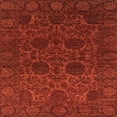 thumbnail image 1 of Ahgly Company Machine Washable Indoor Square Abstract Tomato Red Area Rugs, 8' Square, 1 of 7