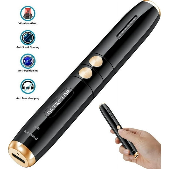 Hidden Camera Detectors, GPS Tracker Detector, Device Detectors Hidden Camera Pen, Listening Device Detector, 5 Levels Sensitivity of Prompts for Car Indoor Outdoor Hotel