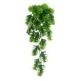thumbnail image 1 of Walbest 23Inch Artificial Plant 25-leaves Wall Hanging Decor, Wall Decoration Simulation Vine Plastic Aquatic Plant Home Garden Decoration, 1 of 11