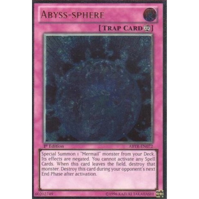 *** ABYSS-SPHERE *** 3 AVAILABLE ULTIMATE RARE FIRST ABYR-EN072 YUGIOH!