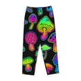 thumbnail image 4 of Haiem Bright Mushrooms Women's Pajama Pants Ultra Lightweight Pjs Bottoms Sleepwear Bottom Pants With Pocket Drawstring-Large, 4 of 9