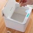 thumbnail image 6 of TOPRenddon Automatic Touchless Motion Sensor Trash Can, 4 L, Plastic, Rectangular, Hands-Free Kitchen Trash Can, 6 of 9
