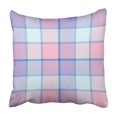 thumbnail image 1 of EREHome Blue Plaid Tartan Pattern Pink Abstract Britain British Celtic Checkered Classic Pillowcase 18x18 inch, 1 of 1