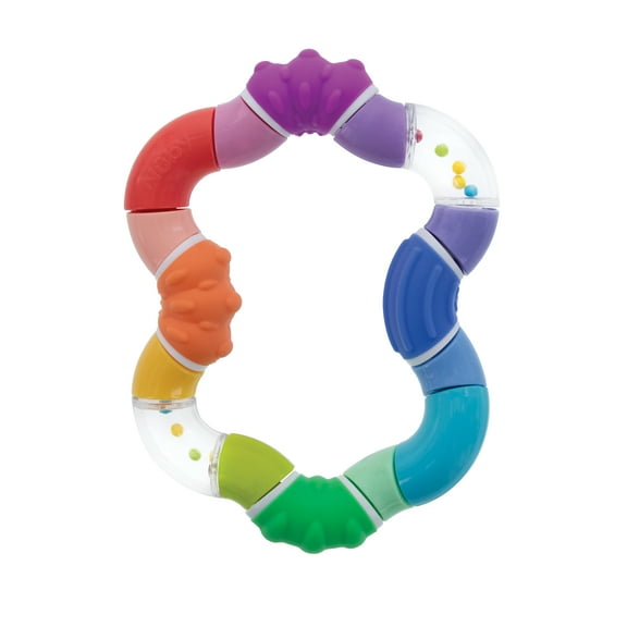 Nuby Twista Teether Toy for Babies and Infants, Multicolor Design