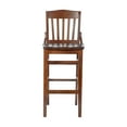 thumbnail image 6 of BizChair School House Back Walnut Wood Restaurant Barstool, 6 of 11