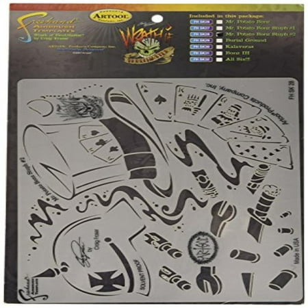 Potato Brush - Artool Freehand Airbrush Templates, Wrath Of Skullmaster - Mr. Potato Bonz Stuph 2