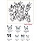thumbnail image 2 of 24 pegatinas para azulejos, simulación tridimensional en 3D, textura en blanco y negro, pegatina de pared con mariposas, 2 of 5
