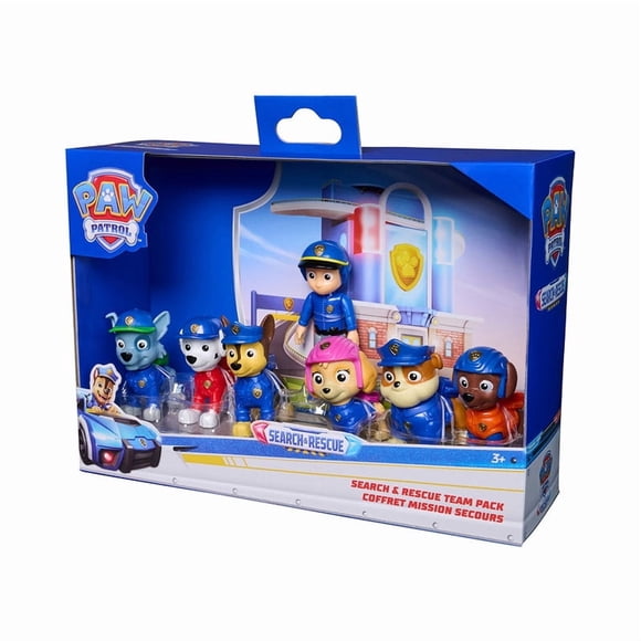 Set de Figuras Paw Patrol Equipo Búsqueda y Rescate