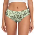thumbnail image 1 of Fotbe Green Snake Calzones Estampados para Mujer – Ropa Interior de Algodón, Cómoda, Suave y Elástica-4X-Large, 1 of 6