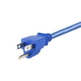 thumbnail image 6 of Monoprice Power Cable / Cord - 3 Feet - Blue | 18AWG 3 Conductor PC Power Connector Socket 10A (NEMA 5-15P to IEC 60320 C13), 6 of 6