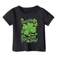 thumbnail image 4 of Shadoumai Girls St Patricks Day Shirts Kids Glitter Unicorn Tops T-Shirt Short Sleeve Tee, 4 of 4