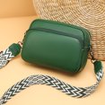 thumbnail image 3 of Bolso Bandolera para Mujer Bolso Cuadrado Cuero Genuino Bolsos Compras Casuales (verde), 3 of 9
