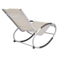 thumbnail image 3 of vidaXL Chaise Berçante d'Extérieur Crème Textilène, 3 of 5
