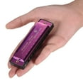 thumbnail image 3 of Key of C Diatonic Harmonica Mouthorgan with ABS Reeds Mirror Surface Design 10 Holes Blues Harmonica Perfect for Beginners Professional Students Kid Purple, 3 of 6