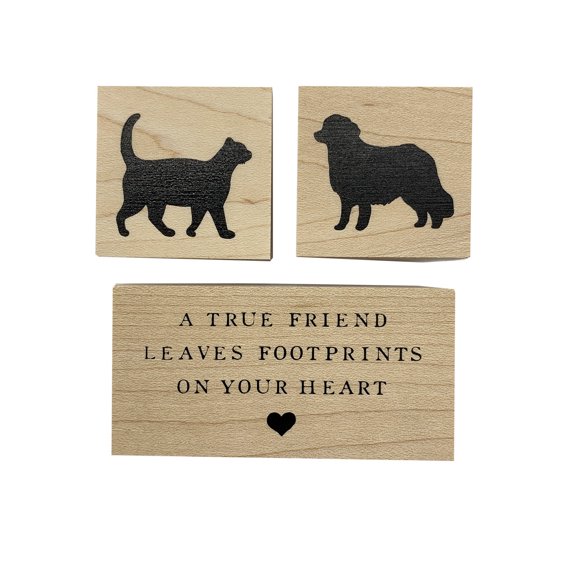 Recollections True Friend Wood Stamp Set, 6 Pack
