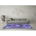 thumbnail image 3 of Ahgly Company Machine Washable Indoor Rectangle Persian Blue Traditional Area Rugs, 6' x 9', 3 of 4