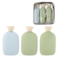 thumbnail image 1 of Conjunto de Contenedores de Viaje de 3 Piezas Unique Bargains, Botellas de Viaje a Prueba de Fugas con Tapa Abatible, 260ml Azul Verde, 1 of 5