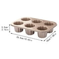 LKWLPD Mini Bundt Cake Pans for Baking 6 Straight Cup Corolli Cake