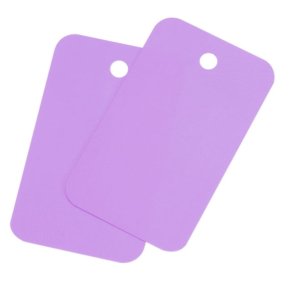 Uxcell Waterproof Wires Plastic Shipping Tags,1.18x1.97 Inch Purple 100Pcs
