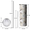 thumbnail image 5 of 20oz Cute Golden Retriever Skinny Tumblers Stainless Steel Tumbler with Lid and Straw,Vacuum Insulated Double Wall Travel Tumbler Cups with Cleaning Brush for Coffee,Tea, 5 of 6