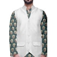 thumbnail image 4 of Atasi Traditional Printed Kurta Churidar Pajama Set With Nehru Jacket For Men, 4 of 5