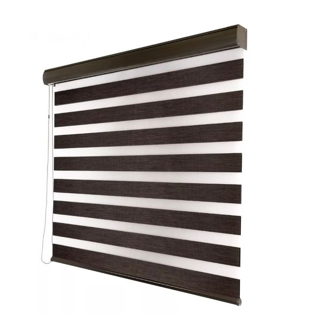 Persiana Marais Enrollable Black Wood Duo Woodline