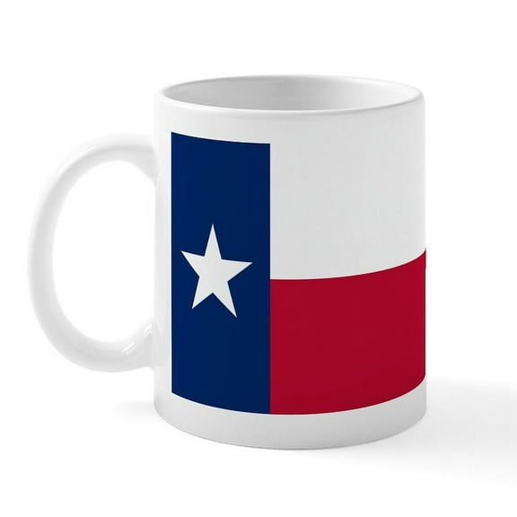 CafePress - Texas Flag Mug - 11 oz Ceramic Mug - Novelty Coffee Tea Cup