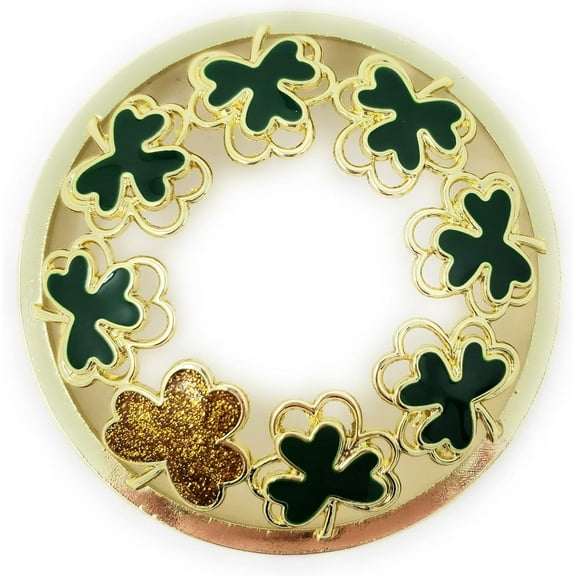 Yankee Candle St. Patrickโs Day Shamrocks Illuma-Lid Jar Candle Topper
