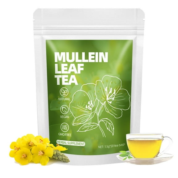 Mullein Leaf Tea Bags - 20 Count | Respiratory Support & Lung Health