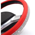 thumbnail image 4 of Bling Steering Wheel Cover for Women Fit 15 Inches Leather Diamond Car Wheel Cover Universal Bling Bling Crystal Rhinestones for Women and Girls Car Accessories (Red), 4 of 8