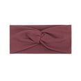 thumbnail image 3 of beishanbush Heardband Wide Headbands for Women Headbands for Girls Boho Headband Knotted Solid Yoga Sports Elasticity Fashion Headband Watermelon Red, 3 of 6