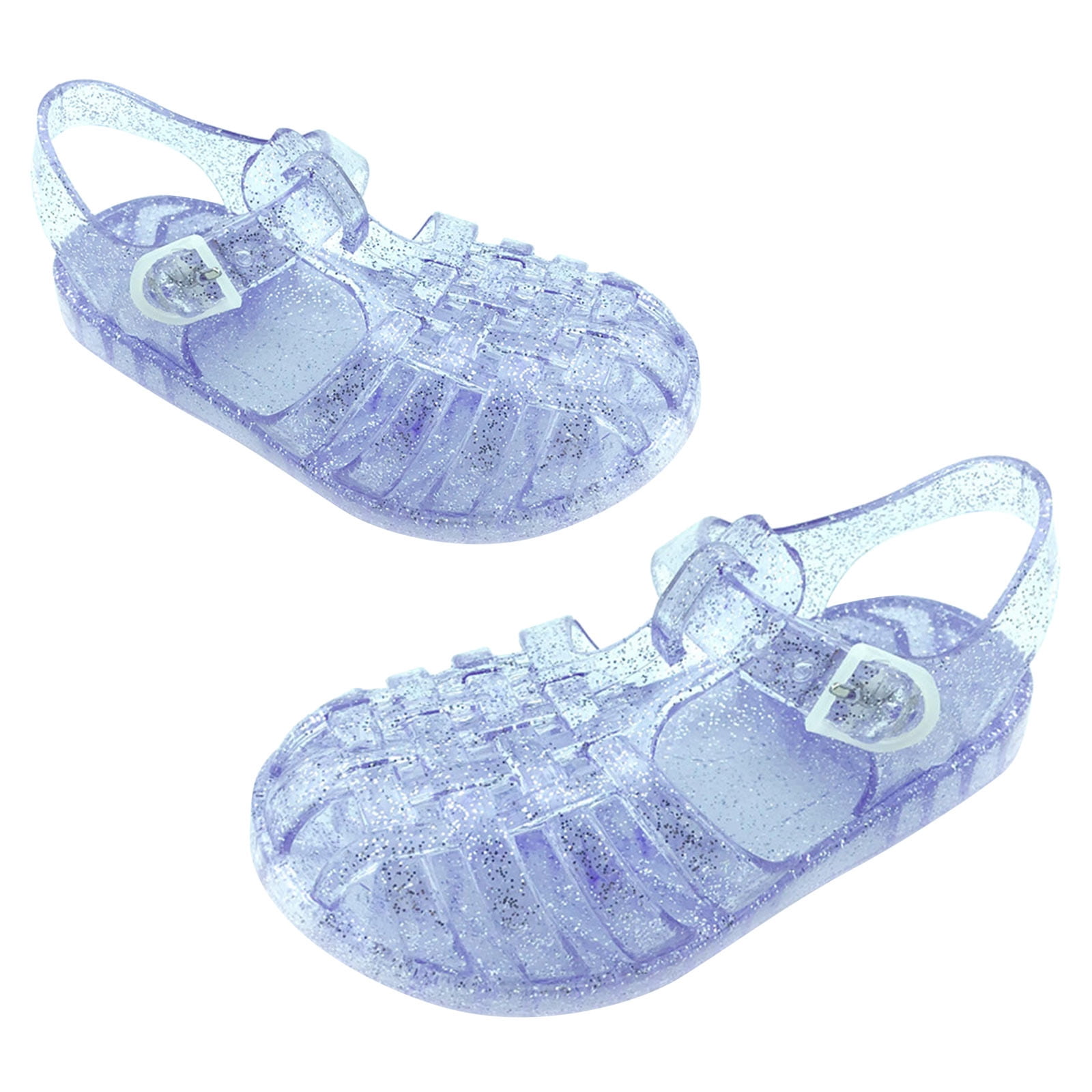 Summer Savings Clearance Pezhada Girls Sandals baby Shoes toddler Shoes Baby Girls Cute Fruit Jelly Colors Hollow Out Non Slip Soft Sole Beach Roman