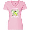 thumbnail image 3 of Inktastic Lymphoma Awareness Hope Support and Love Women's V-Neck T-Shirt, 3 of 5
