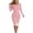 Pink, variant on Bxsruta Womens Dress Long Sleeve Off The Shoulder Bodycon Cocktail Evening Party Midi Dresses