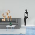 thumbnail image 2 of Escultura De Resina De Reno Pensador Europeo, Figura Abstracta Coleccionable Para Amantes De Los Ciervos, Para Decoración De Estanterías De Oficina En Casa., 2 of 8