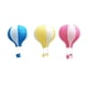 thumbnail image 1 of KAKOWELY faroles de papel con forma de globo aerostático, plegables, para decoración de fiestas, bodas y mercado (color aleatorio)., 1 of 5